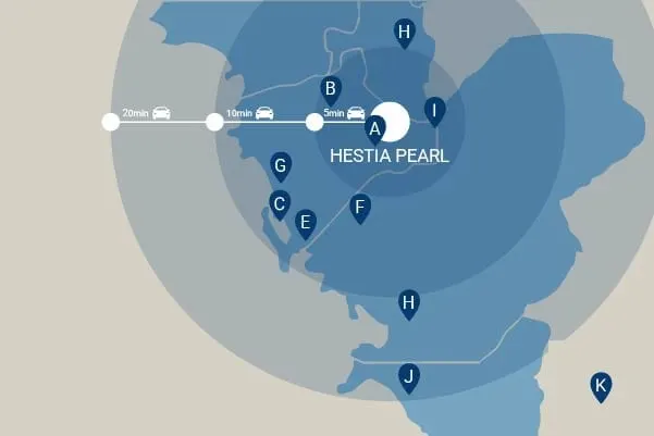 Hestia Pearl — location map